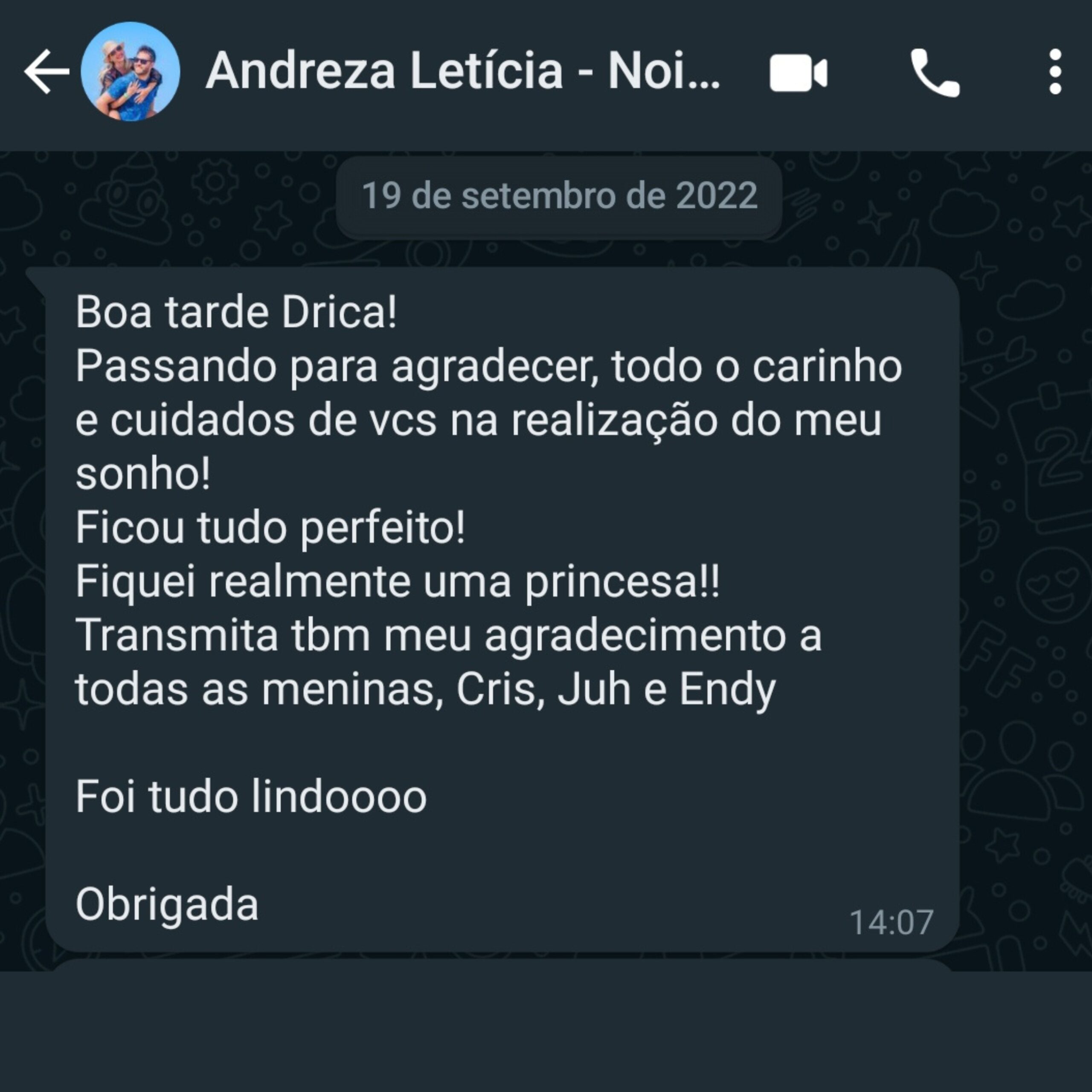 Depoimentos Dia Da Noiva - São paulo